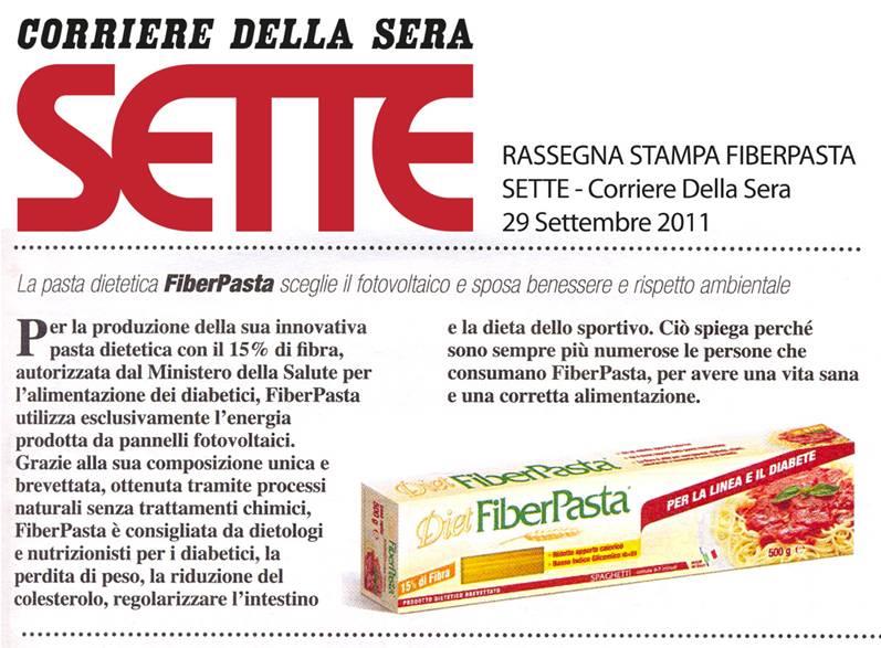 FiberPasta su Sette del Corriere della Sera